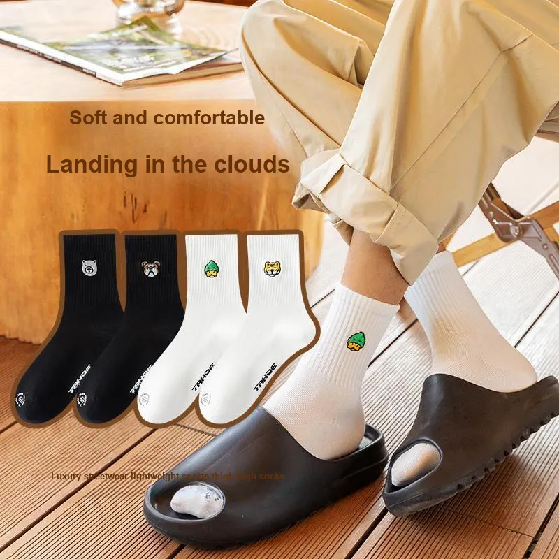 FUGEER Mid-Calf Socks Men's 1 Pack-4