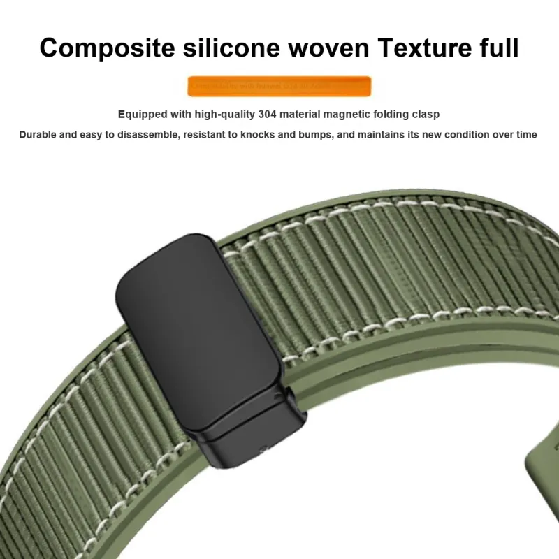 Vobafe Watch Band Huawei Compatibility Silicone Material-3