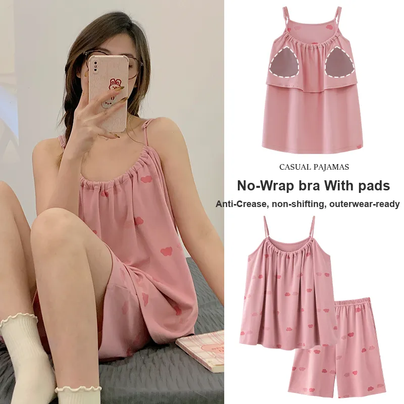 YUZHAOLIN Pajama Set Summer Women's-1