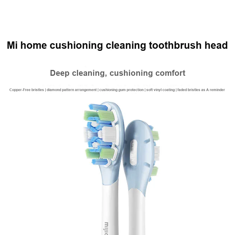 MI Toothbrush Heads 3 Pcs Mi Home, Soundwave Vibration Electric Toothbrush, Cushioning Cleaning Brush Head-3
