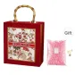 Burgundy (Includes Raffia+Light String)-Large Size 26*28*9cm