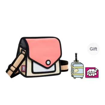 JumpFromPaper Polyester Fabric Shoulder Bag Regular Unisex Watermelon Red