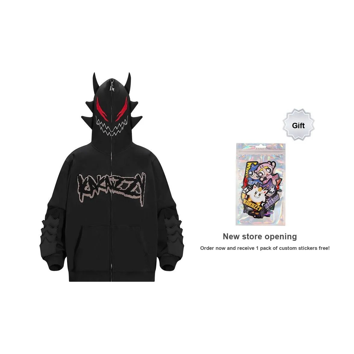 KAKAZZY Толстовка Унисекс Черный