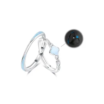 LUCA Sterling Silver Rings Unisex Silver White