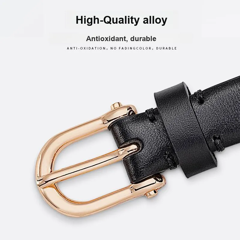 ROBINHOOD Top Grain Cow Leather Belts Women's 2cm-2