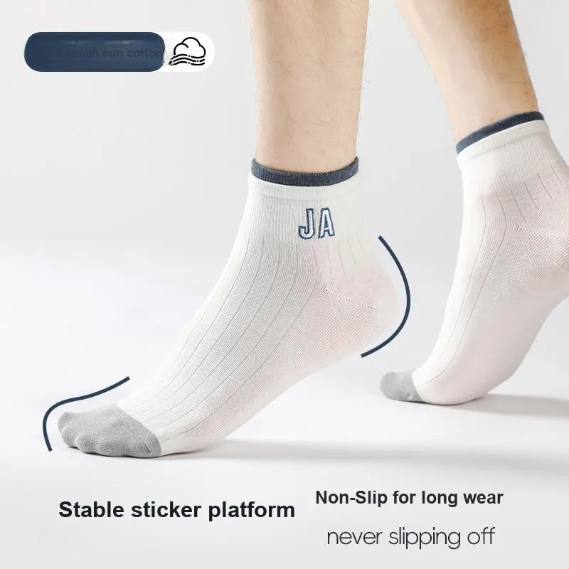 MIIOW Mid Calf Socks Men's 5 Pack-3