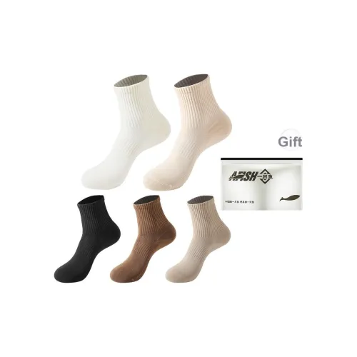 AFISH Носки Crew Женская Сумка для покупок 5 пар