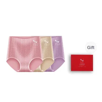 RED DRAGONFLY Cotton Panties Women's 3 Pack Gift Box Set