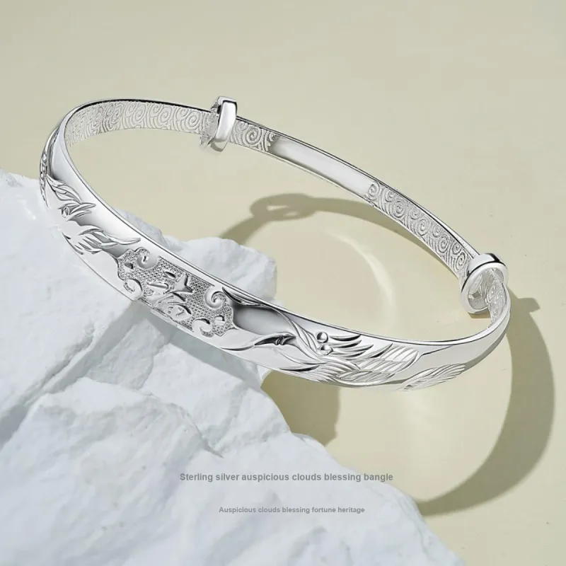 ME LUXE S999 Fine Silver Sterling Silver Bracelets Women's-3