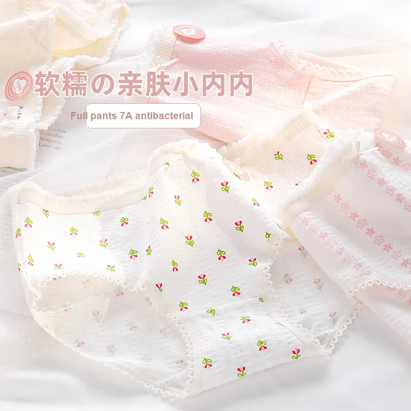 XIA.WA.ZHI.XIU Underpants Women's Shopping Bag 5 Pack-9