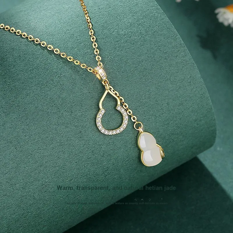 Happy Tide 925 Sterling Silver Collarbone Chain Women's Gold-1