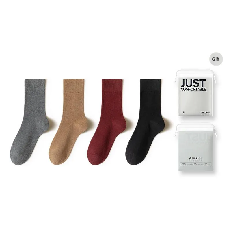 FIRS Mid Calf Socks Women's Shopping Bag 4 Pack-40