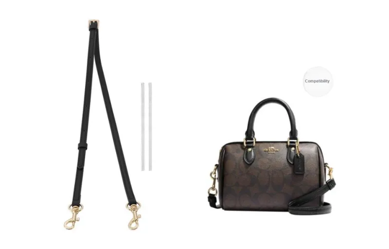 Kim Yeon-sha Microfiber Polyurethane Crossbody Bag With Adjustable Shoulder Strap Unisex Black Milk Tea-21