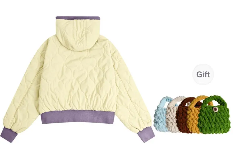 Madgood Puffer Jacket Unisex Light Yellow-1