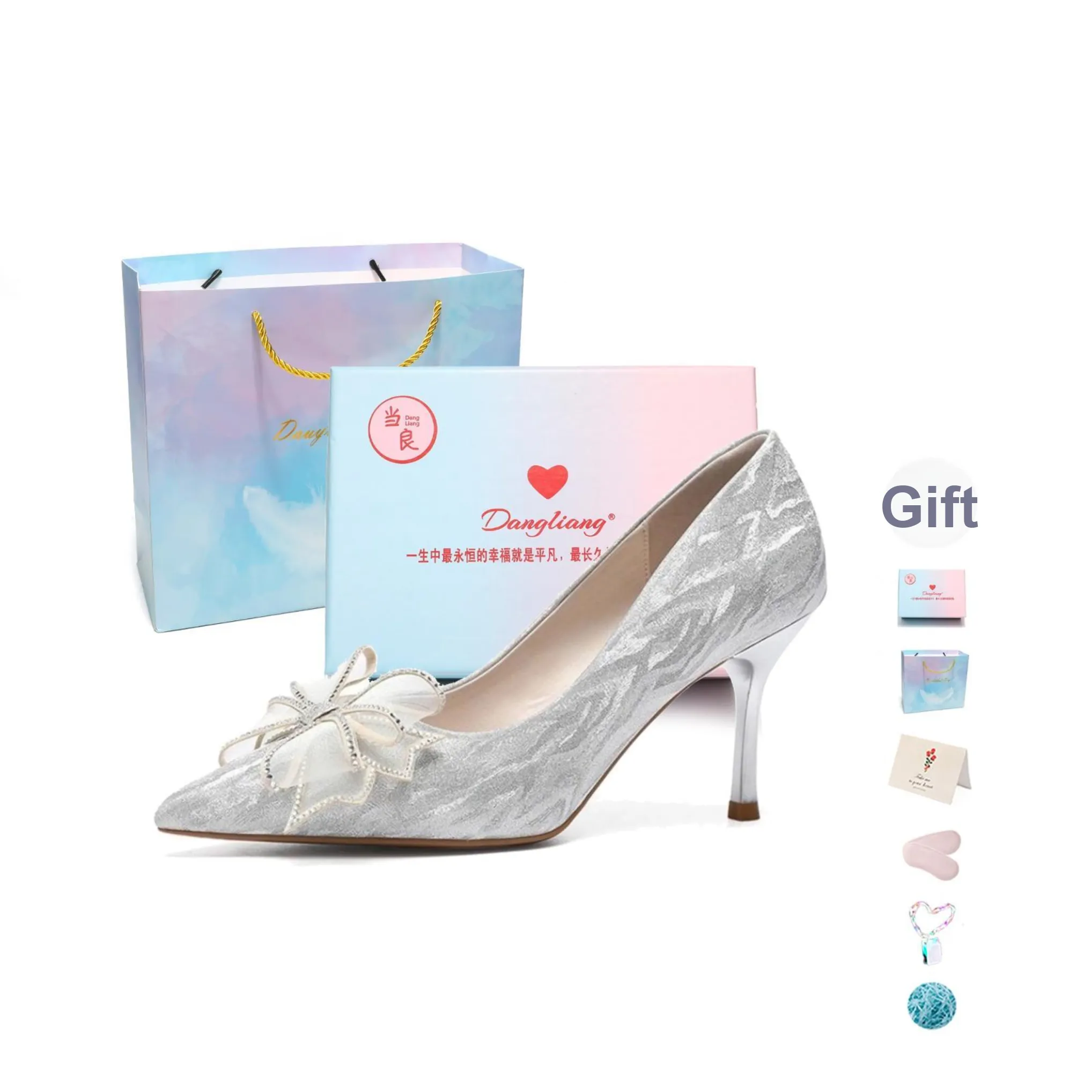 Be Good Myriad Звезды Fluttering Радуга Shadows Для танцев Узкий каблук Высокие каблуки Женские Gift Box Set