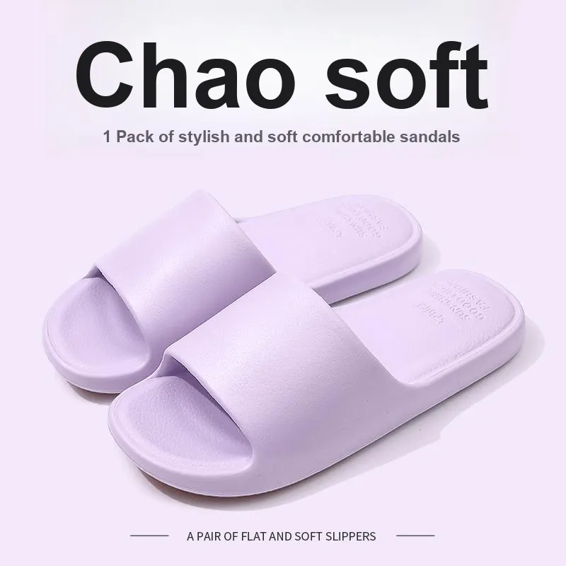 Foot Recreation Slippers, Slip Resistant Summer Home Indoor Squashy And Bouncy Feeling EVA Quiet Bathroom Bathing-4