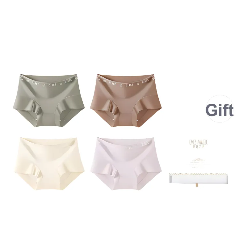 XIA.WA.ZHI.XIU Underpants Women's Shopping Bag 4 Pack-5