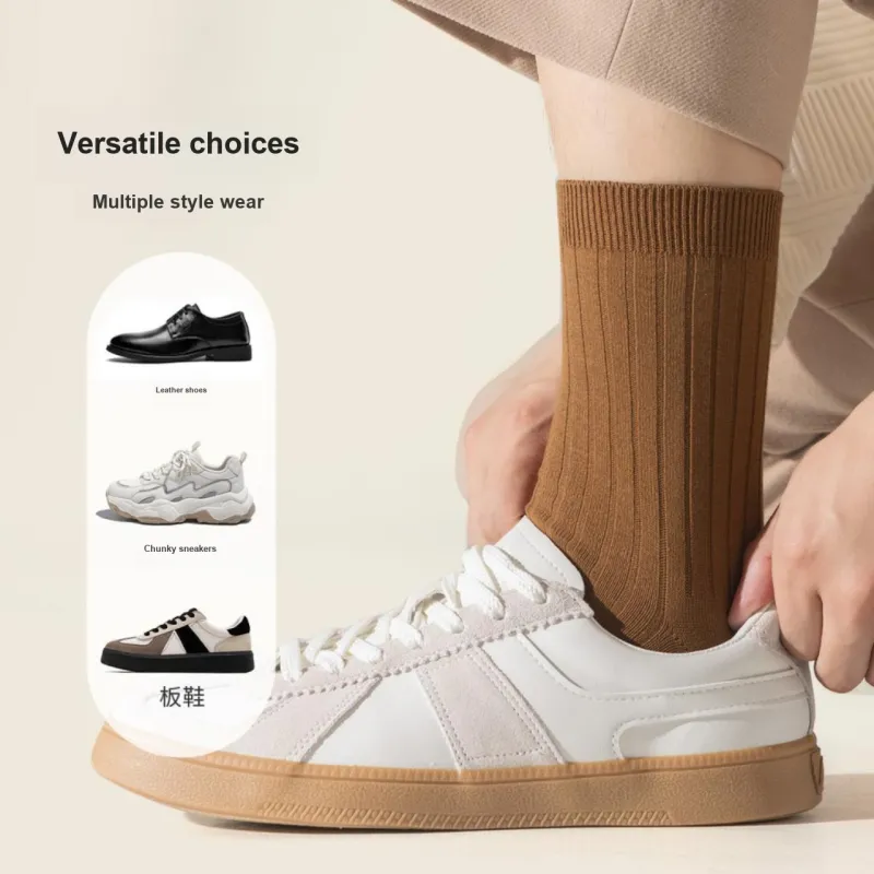 Caramella Mid Calf Socks Men's 7 Pack Mixed Color-3
