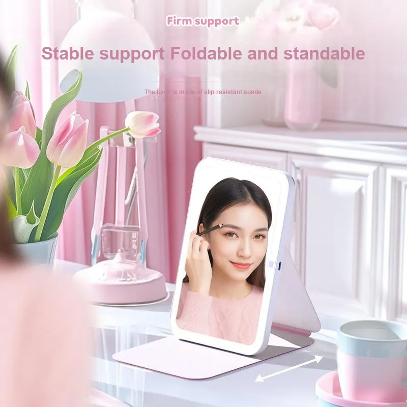 Disney x Tricolor Light Adjustable Make Up Mirrors Compact And Lightweight-19