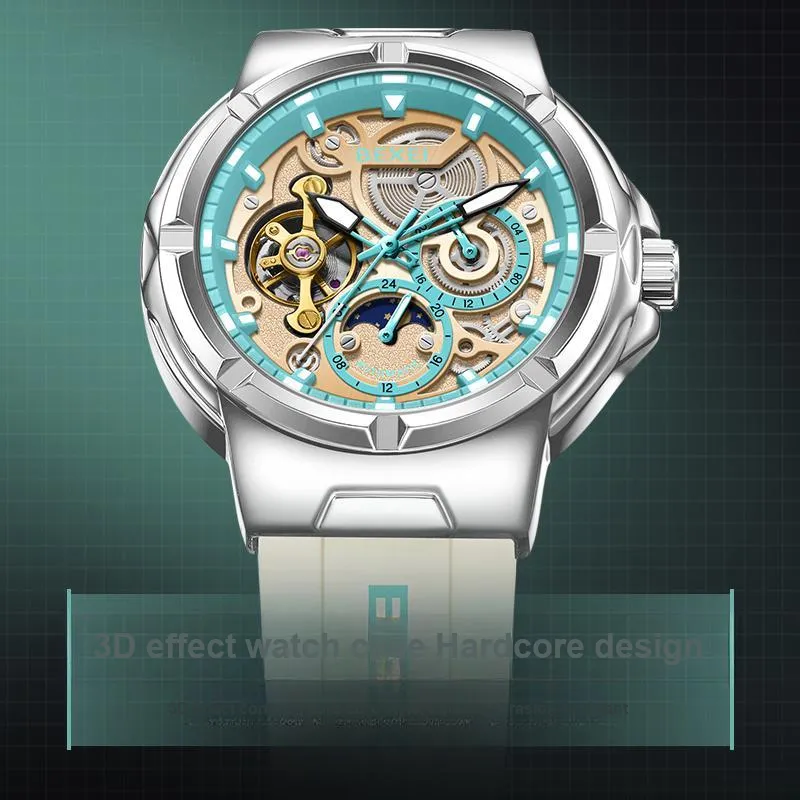 BEXEI Explorer Collection Mechanical Movement Watch Men's Watches Blue Dial-6