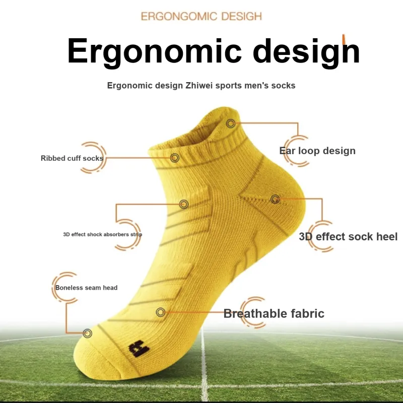 TLXT Running Socks Men's Students Outdoor Fitness Breathable Comfortable, Moisture Wicking Durable 3 Pack-2