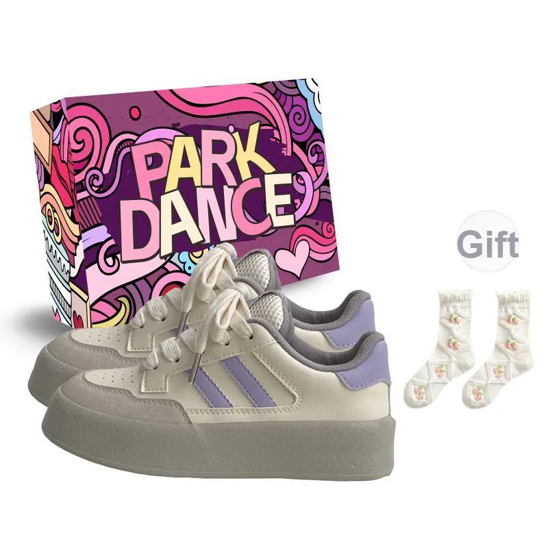 PARK DANCE Low Top Skateboard Shoes Women's-22