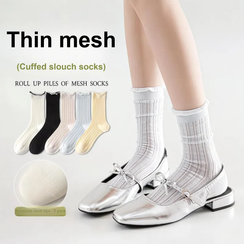 AUGUST Mid-Calf Socks Women's 5 Pack Mixed Color-1