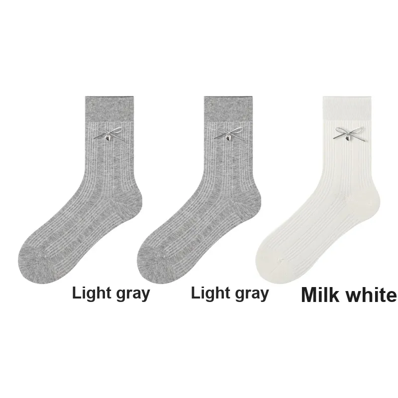 H YXIANG Mid Calf Socks Women's Combo Set-17