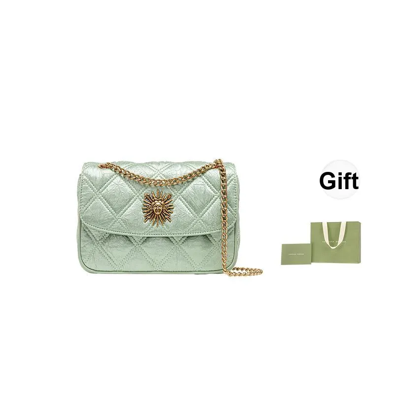 VANESSA HOGAN Cow Leather Shoulder Bag Crossbody Bag Regular Women's Pea Green