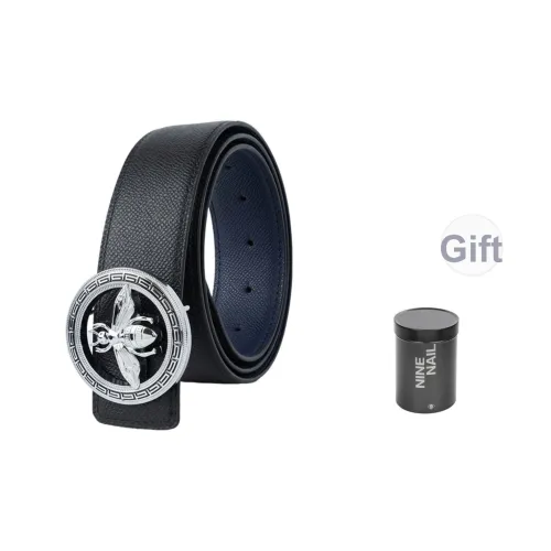 NINE NAIL Коровья кожа натуральная кожа Мужской ремень Мужская ширина 3,5 см