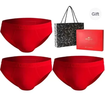 SEPTWOLVES Underwear Gift Box Men's 3 Pack Gift Box Set Red