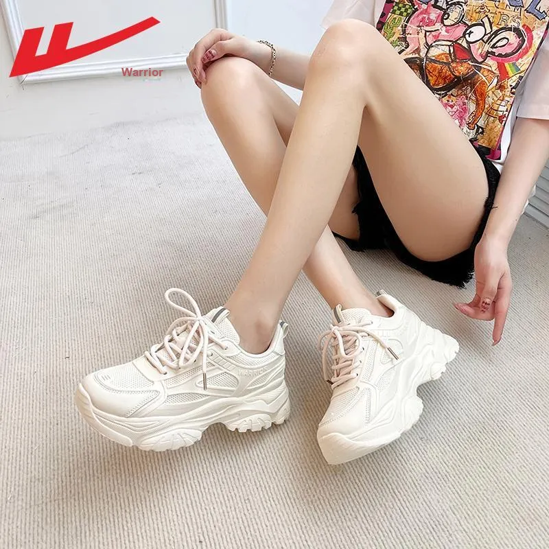 Warrior Low Top Chunky Sneakers Women's Beige-5