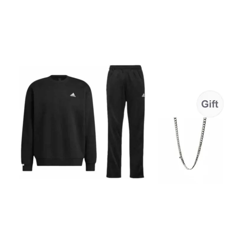 Adidas Sweatshirt Set Unisex Black-0