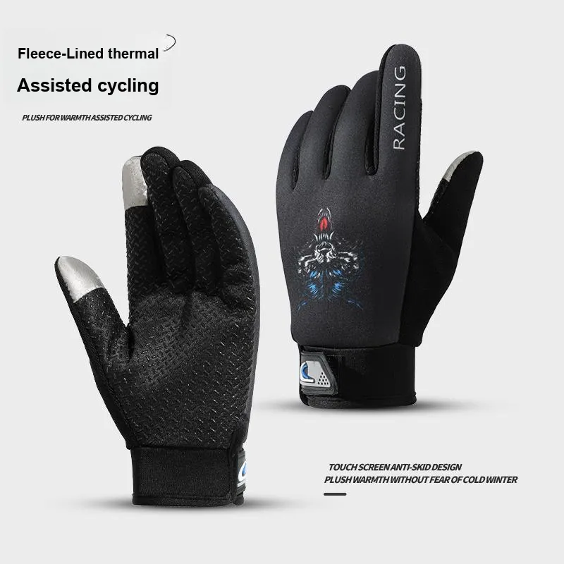 NANJIREN Thickened Warm Gloves Men's-2
