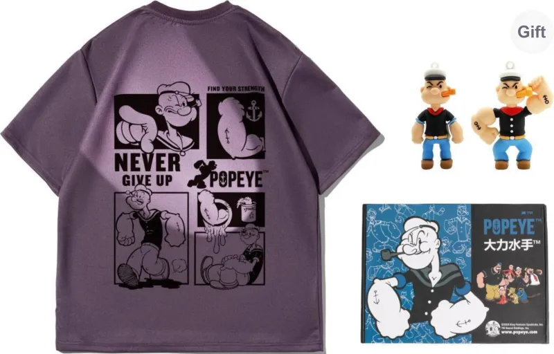 POPEYE Summer T Shirt Unisex Graduation Season Includes Gift Box Set-14