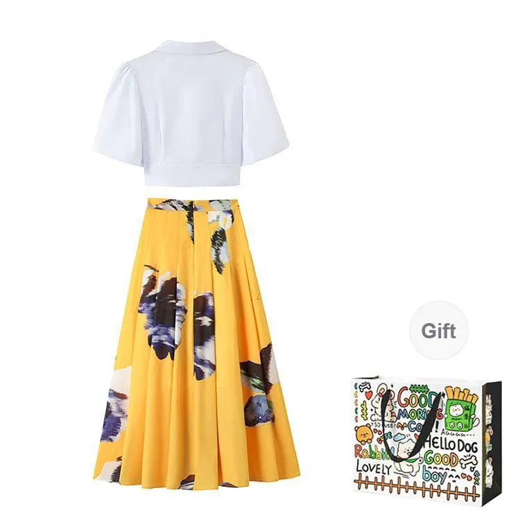 PZHK Two Piece Skirt Sets Women's-1