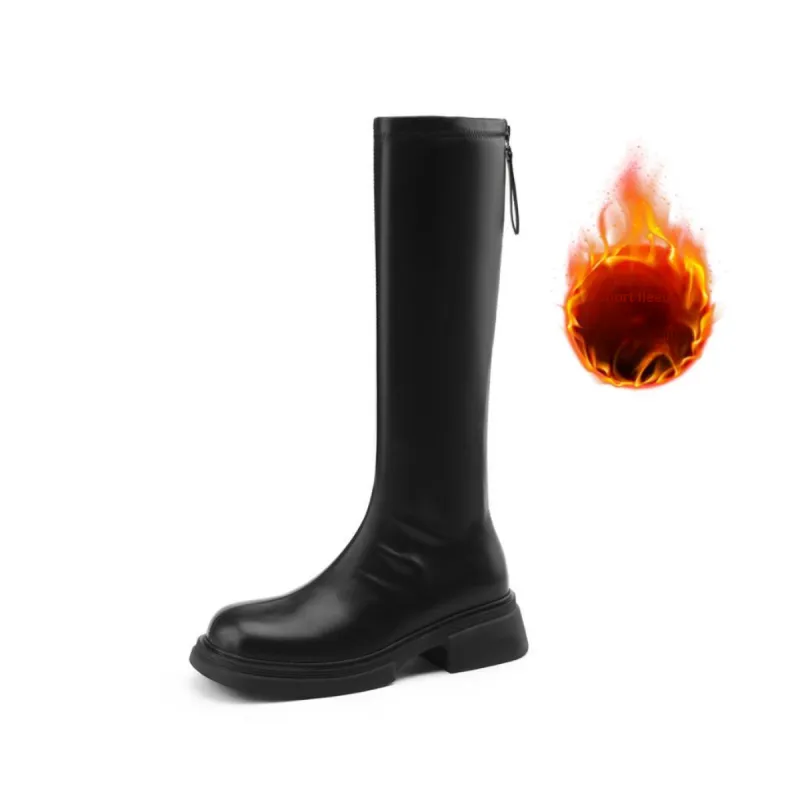 JOSINY Knee high Boots Women's Black-4