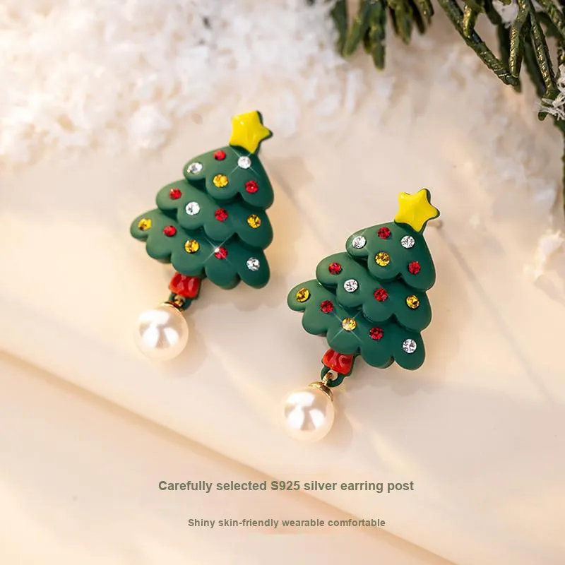 QLADY S925 Silver Earrings Women's-5