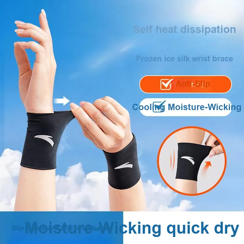 Anta Volleyball, Basketball, Soccer Net, Running Wristbands Breathable And Protective Blue Unisex-8