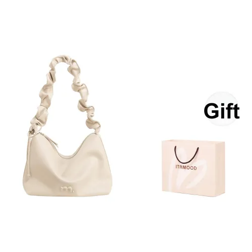 Miao Di Коровья кожа Сумка Сумка через плечо Сумка через плечо Женская Ванильный Кремовый Белый