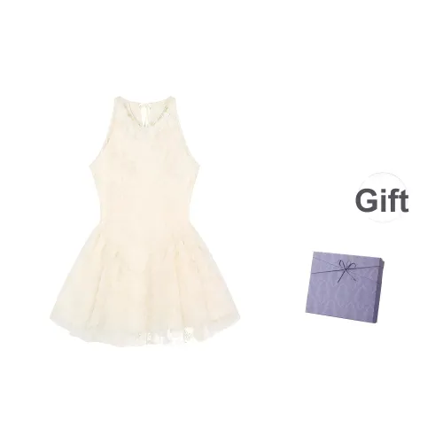 DITB Абрикос Платье Женское Без рукавов