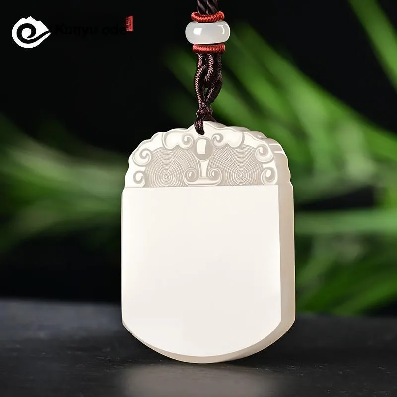KUNYUYAO Pendants White Jade/Pale Greenish White Jade Unisex-31