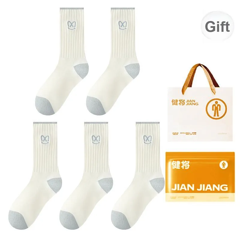 Master Mid Calf Socks Women's Shopping Bag 5 Pack-35