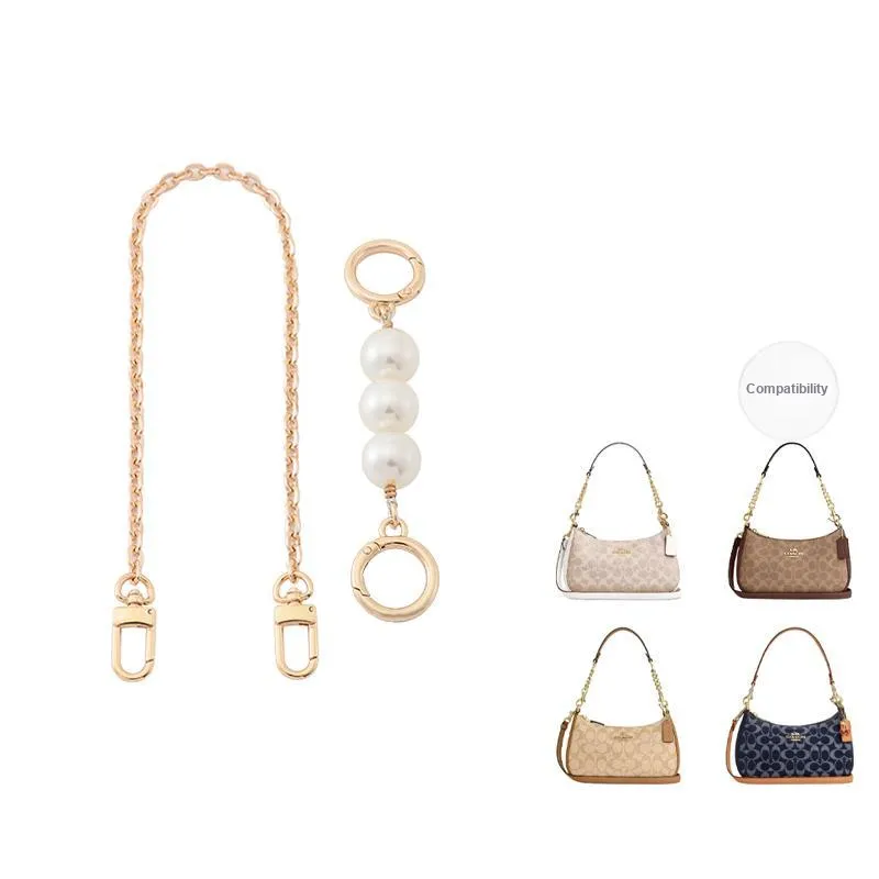 Gloya Alloy Decorative Chain Bag Accessory Women's Gold Tone-44