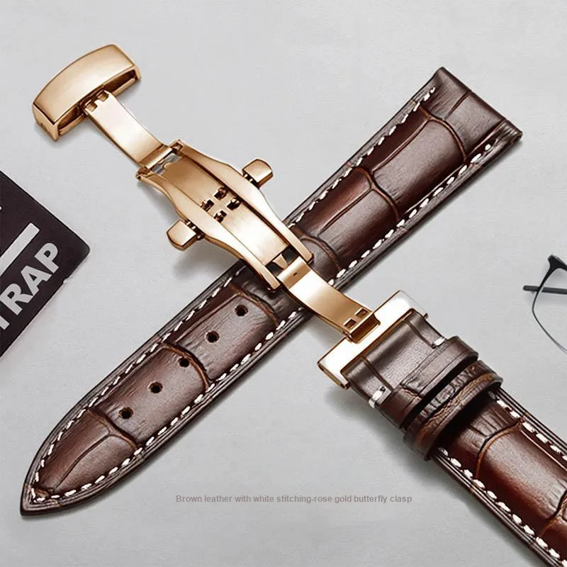 ZHISHENG Armani Omega, Rossini, Tissot, Mido, Casio DW Compatibility Watch Band 12 24mm Genuine Leather Material-11