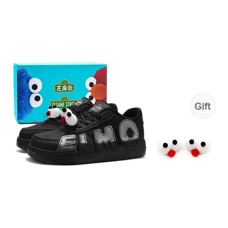 SESAME STREET Warm Cushioning Coverage Wear-Resistant Low-Top Skateboard Shoes Unisex Box-20