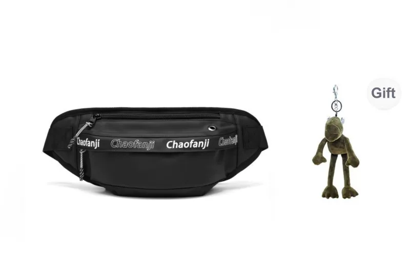 CHAOFANJI Membrana Dermalis Sling Bag, Shoulder Bag, Crossbody Bag, Fanny Pack Regular Unisex White/Black-12