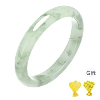 ZSY Tianshan Jade Layerable Bangle For Girls Women's