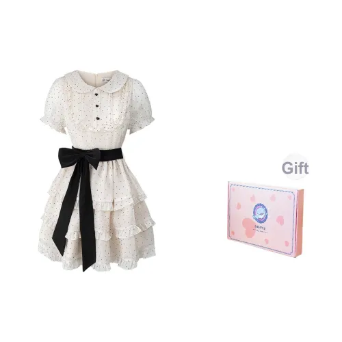 Tokyo Season Короткий рукав Платье Женское