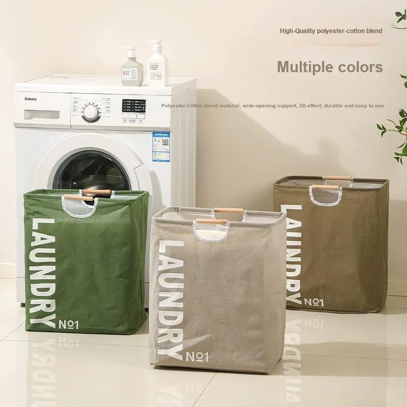 Yan Family Home Foldable Fabric Waterproof Basket For Bathroom And Laundry-2
